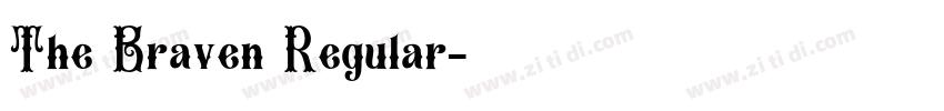 The Braven Regular字体转换